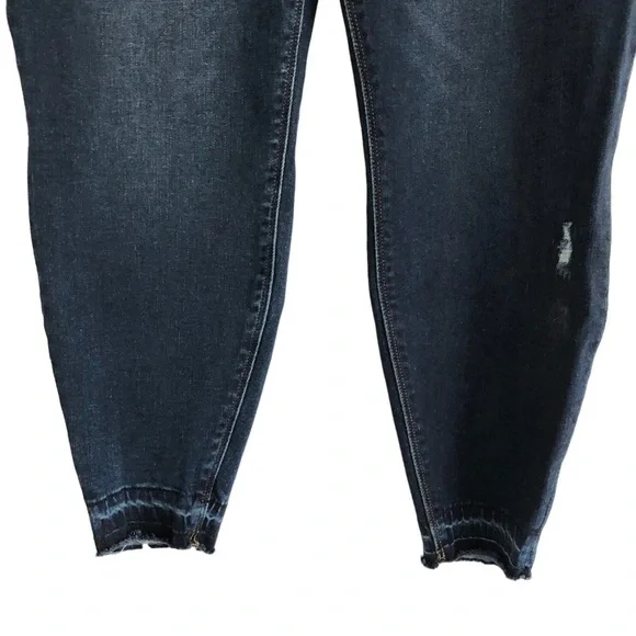 Spanx Denim Distressed Skinny Leggings 1X Blue - Picture 4 of 8